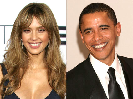 Jessica Alba, Barack Obama Jessica Alba, Barack Obama